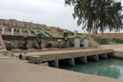 تعمیر اساسی دو دستگاه الکتروپمپ ایستگاه پمپاژ نگار در شبکه آبیاری کارون بزرگ