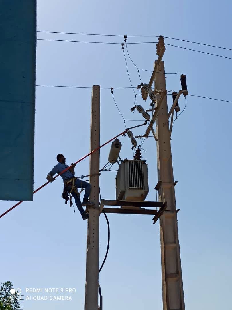 عملیات رفع اشکال ترانسفورماتور ایستگاه MH2 حفار غربی در خرمشهر ( کارون جنوبی)