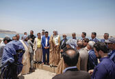 پخش زنده بازدید معتمدین و کشاورزان از سد کرخه از صدا و سیمای مرکز خوزستان 