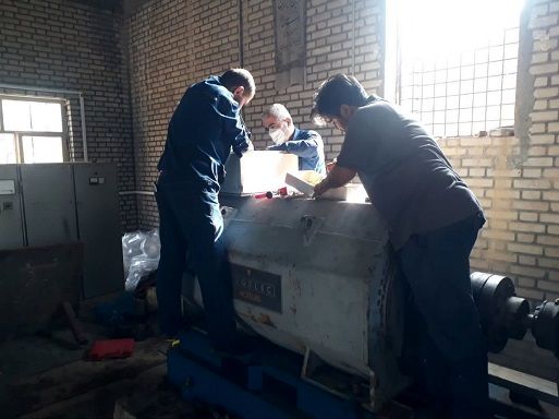 رفع اشکال و نصب مدار قدرت و مدار فرمان الکترو موتور شماره ۴ ایستگاه ۱۶ مسجدسلیمان شرکت آب جنوب شرق خوزستان