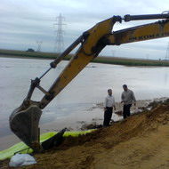 خسارات وارده به سازه های آبی شبکه آبیاری دز در بارندگی های اخیر