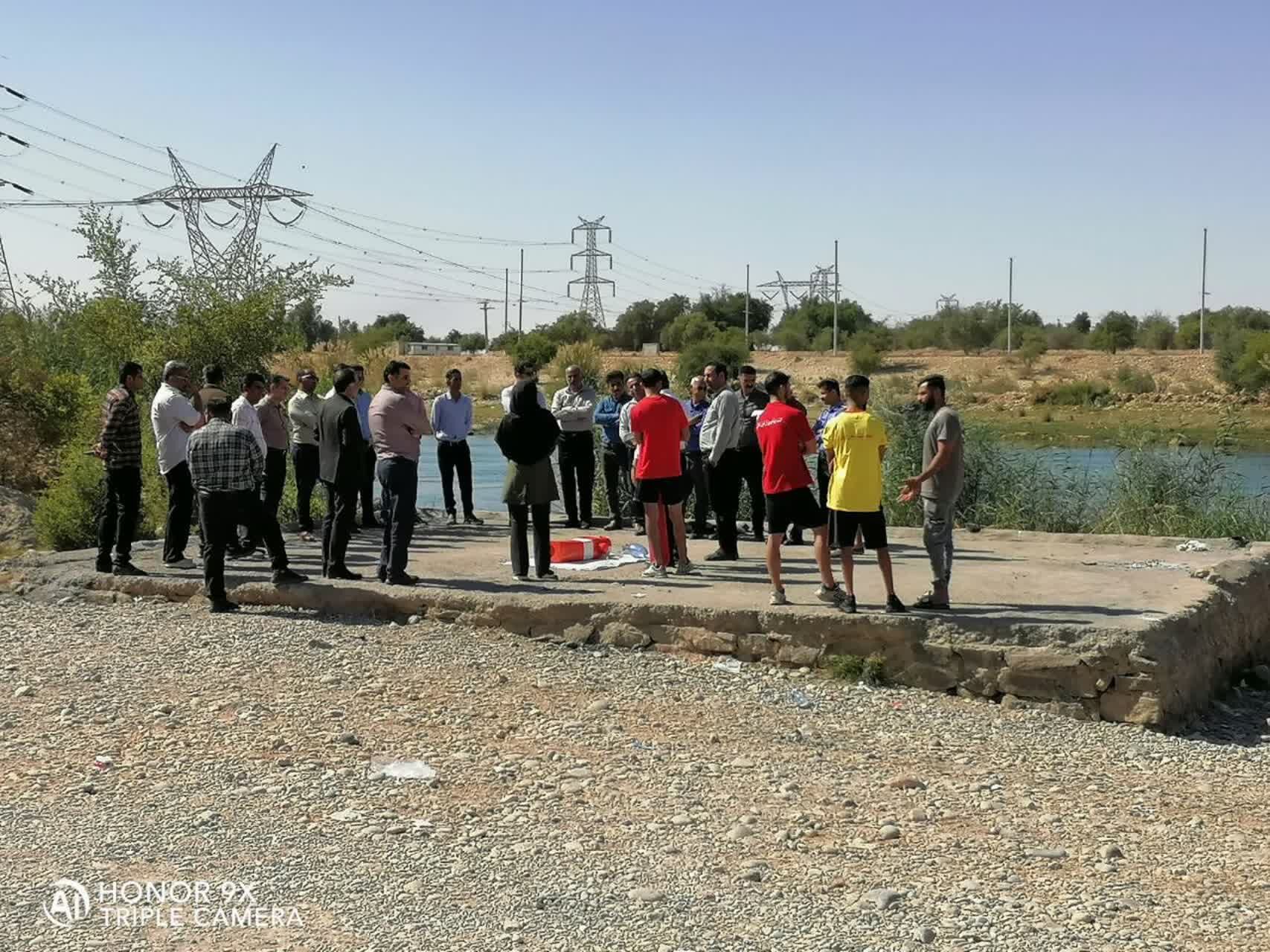 مانور نجات غریق در شرکت کارون بزرگ برگزار شد