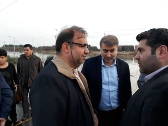 بسیج سازمان آب و برق خوزستان برای دفع آب های سطحی