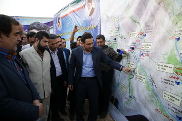 گزارش تصویری کلنگ زنی فاز اول طرح جامع آبرسانی شهرها و روستاهای جنوب شرق خوزستان