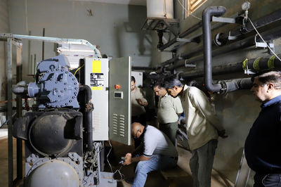 راه اندازی و الحاق چیلر ۱۲۰ تن به سیستم تهویه مطبوع نیروگاه اول شهید عباسپور