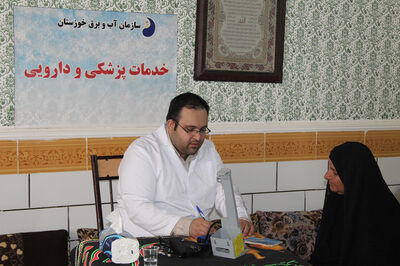 خدمات رسانی گروه های جهادی سازمان آب و برق خوزستان به مناطق روستایی شهرستان باغملک