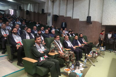 مراسم گرامیداشت هفته بسیج برگزار شد