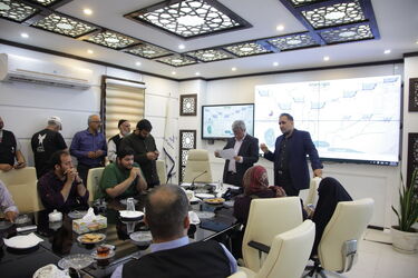بازدید چهره های مذهبی، دانشگاهی، نظامی ، انتظامی ....از دیسپاچینگ سازمان
