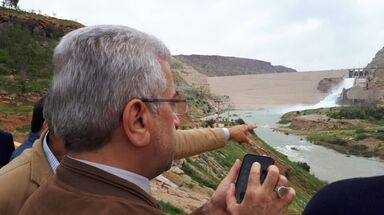 بازدید وزیر نیرو از سدهای استان