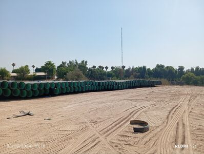 آغاز عملیات اجرایی کارگزاری لوله‌های خط انتقال 600 میلیمتر فولادی به مخزن 10هزار مترمکعبی مسکن مهر شوشتر 