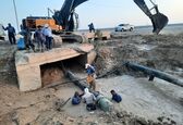 تعویض ۴۰ متر خط لوله ۵۰۰ میلیمتری انتقال آب آسک به هندیجان