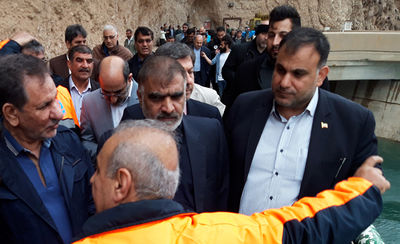   معاون اول رئیس جمهور از سد دز بازدید کرد