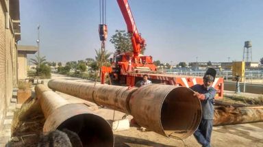 گام تعمیراتی تاسیسات آبرسانی بندر امام خمینی (ره)