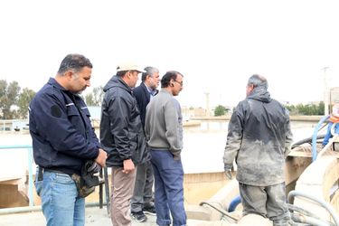 لایروبی و شستشوی کلاریفایرهای تصفیه خانه اهواز توسط شرکت آب جنوب شرق