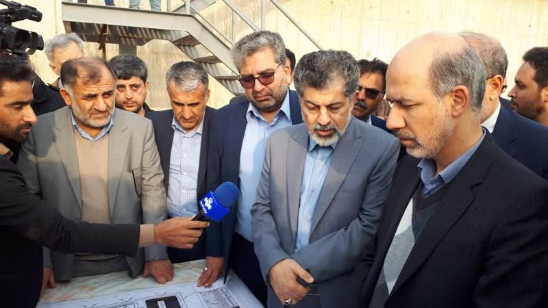بازدید وزیر نیرو از تصفیه خانه طرح جامع فاضلاب آبادان
