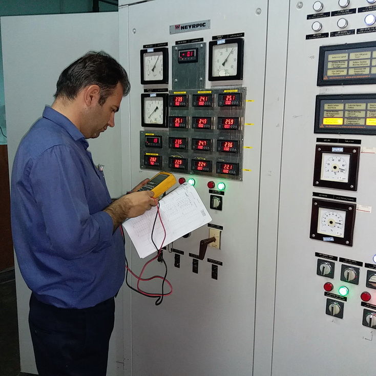 پایان کالیبراسیون تجهیزات ابزار دقیق واحد شماره  2 و ترانس فاز A-B-C نیروگاه اول سد شهید عباسپور