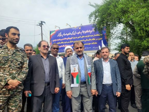 راهپیمایی حمایت از مردم غزه در اهواز برگزار شد