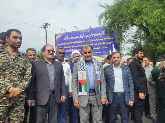 راهپیمایی حمایت از مردم غزه در اهواز برگزار شد