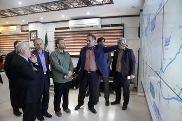 بازدید چهره های مذهبی، دانشگاهی، نظامی ، انتظامی ....از دیسپاچینگ سازمان