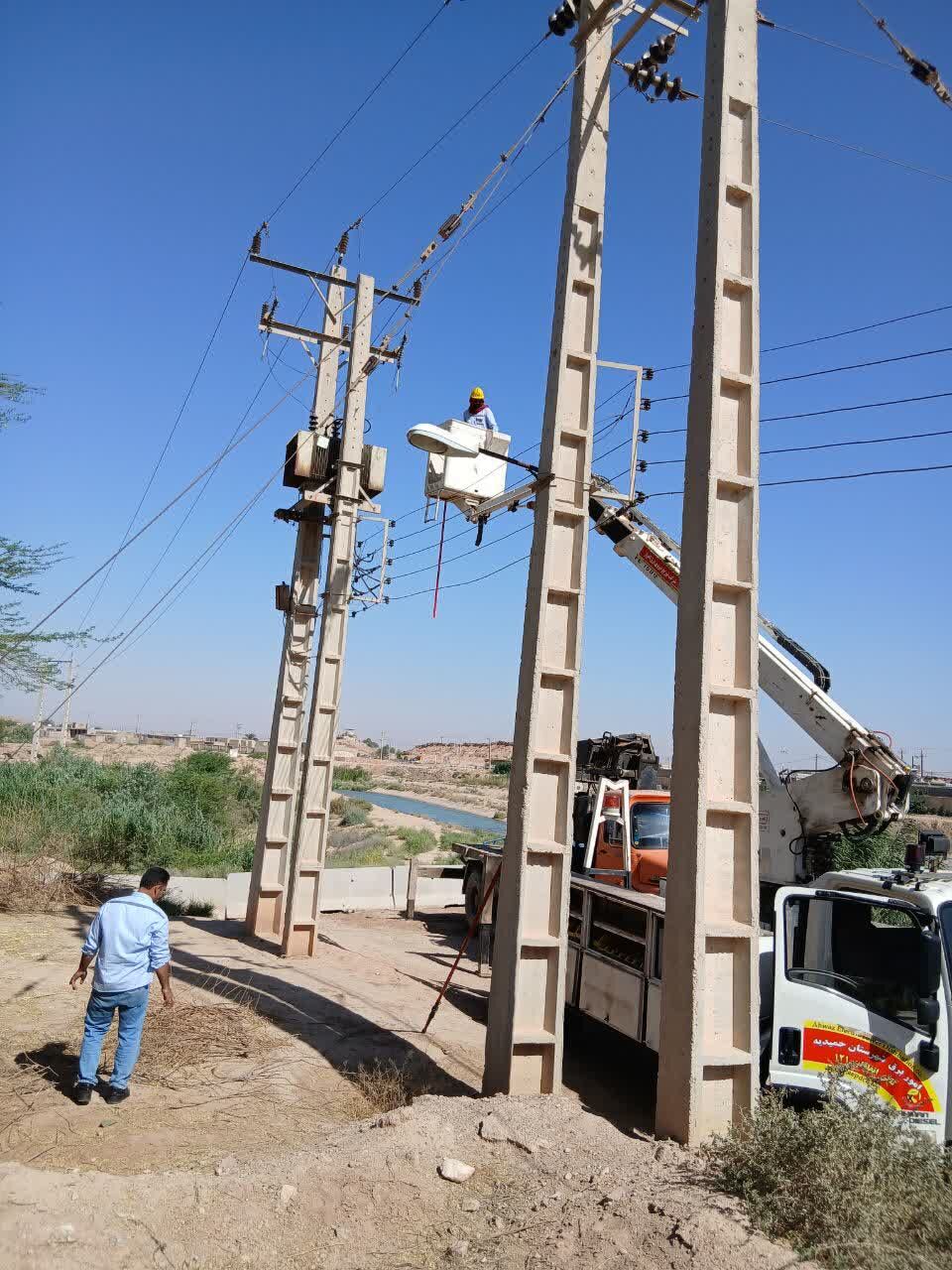  تعویض و اورهال ترانس 315KVA  سد انحرافی حمیدیه 
