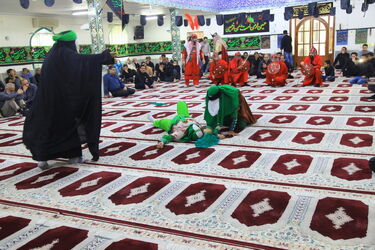 گزارش تصویری از اجرای مراسم شبیه خوانی در مساجد نور و قبا توسط روابط عمومی