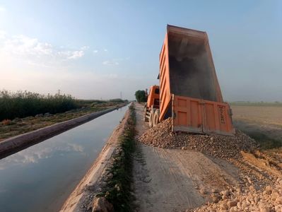 بهسازی باند سرویس کانال G6 شرکت آبیاری کارون بزرگ به خط پایان رسید