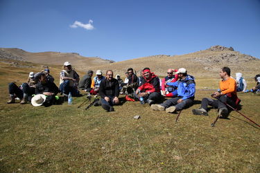 صعود گروه کوهنوردی آقایان سازمان آب و برق خوزستان به قله الوند همدان