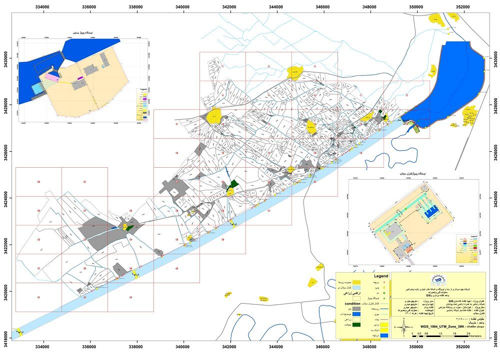 عملیات نقشه برداری و GIS ساحل راست وکانال سیلاب بر شبکه آبیاری رامشیر انجام شد