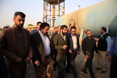 گزارش تصویری افتتاح طرح آبرسانی به بستان و آغاز عملیات اجرایی آبرسانی به پایانه مرزی چذابه