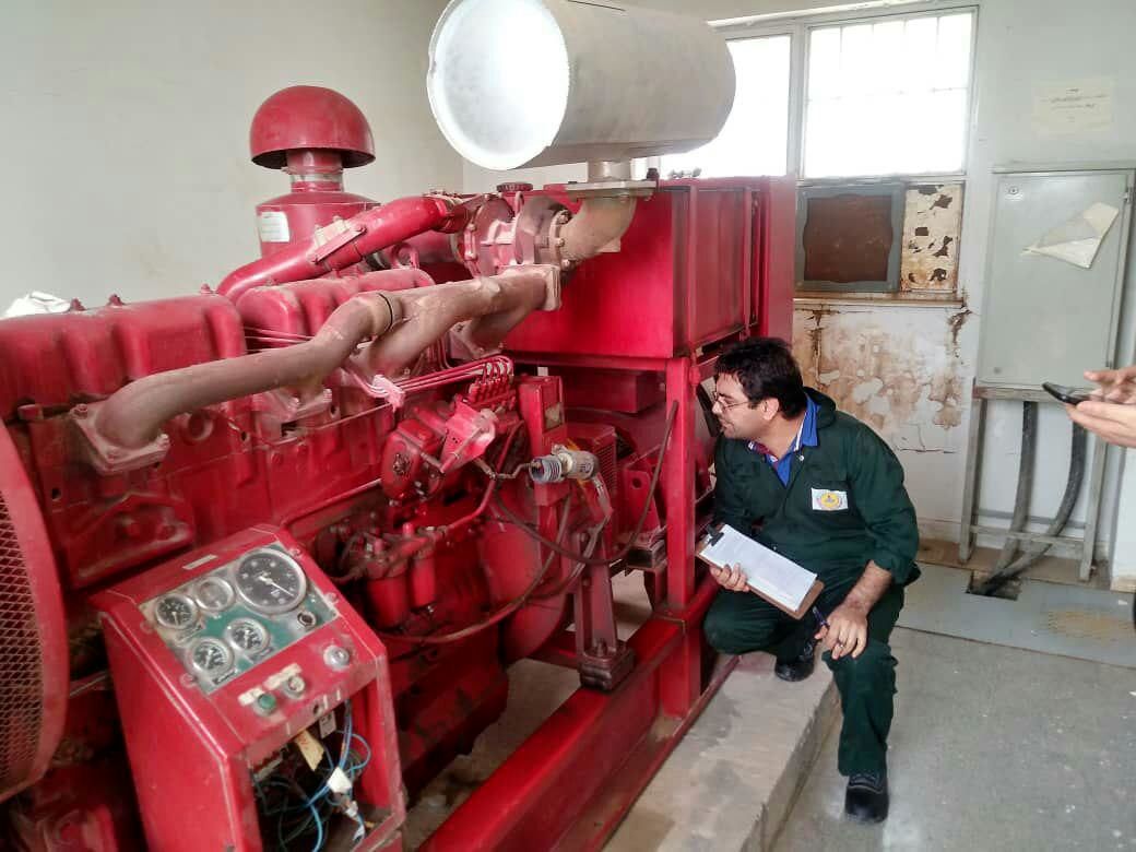 ادامه تعمیرات دیزل ژنراتورهای اضطراری شرکت های تابعه سازمان آب و برق خوزستان