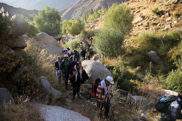 صعود گروه کوهنوردی آقایان سازمان آب و برق خوزستان به قله الوند همدان