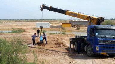 آغاز نصب 110 مارکر بتنی در مسیر خطوط آبرسانی شرکت آب جنوب شرق