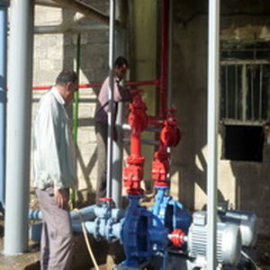 تجهیز انبار تجهیزات نیروگاه دوم سد شهید عباسپور به سیستم اطفای حریق