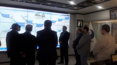 بازدید جمعی از مدیران صدا و سیمای کشور از مرکز دیسپاچینگ سازمان آب و برق خوزستان
