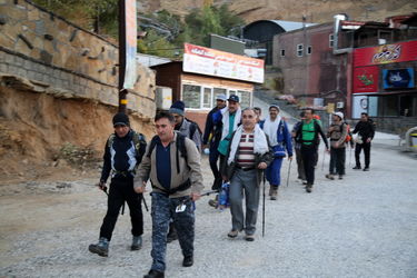 صعود گروه کوهنوردی آقایان سازمان آب و برق خوزستان به قله الوند همدان