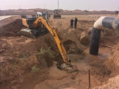 اتمام تعمیرات در تاسیسات آبرسانی ام الدبس