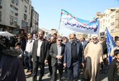 حضور مدیرعامل و پرسنل سازمان آب و برق خوزستان در راهپیمایی ۲۲ بهمن  