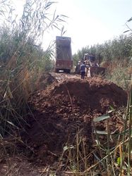 اتمام عملیات لایروبی و ترمیم دایک کانال کنترل سیلاب سد انحرافی رامشیر