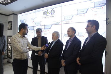 بازدید چهره های مذهبی، دانشگاهی، نظامی ، انتظامی ....از دیسپاچینگ سازمان