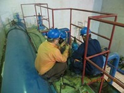 تعمیرات ضربتی در خط انتقال ۴۰ اینچ گدار مسجدسلیمان
