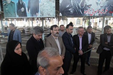 پاسداشت روز شهید با حضور مقامات سازمان آب و برق خوزستان در گلزار شهدای اهواز