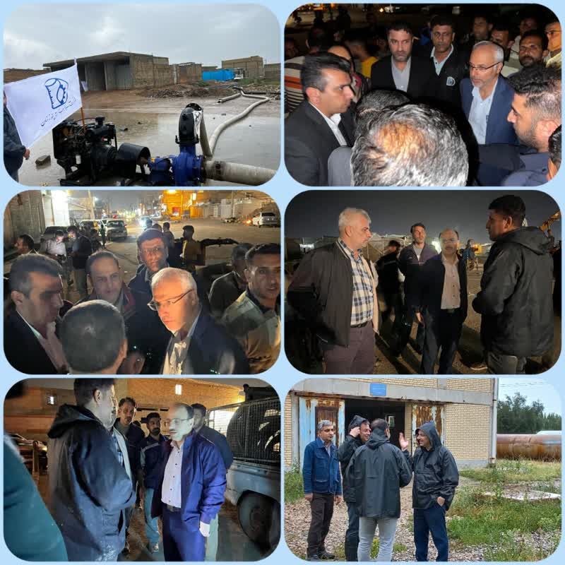 آماده باش شرکت آب جنوب شرق با توجه به هشدار هواشناسی و احتمال سیلاب و آبگرفتگی