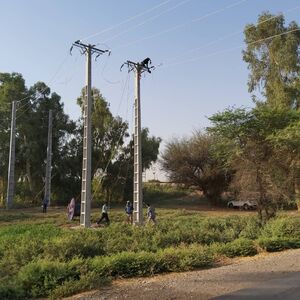 پایان عملیات خط 33 کیلو ولت ایستگاه پمپاژ کانالw2  شبکه آبیاری دز

