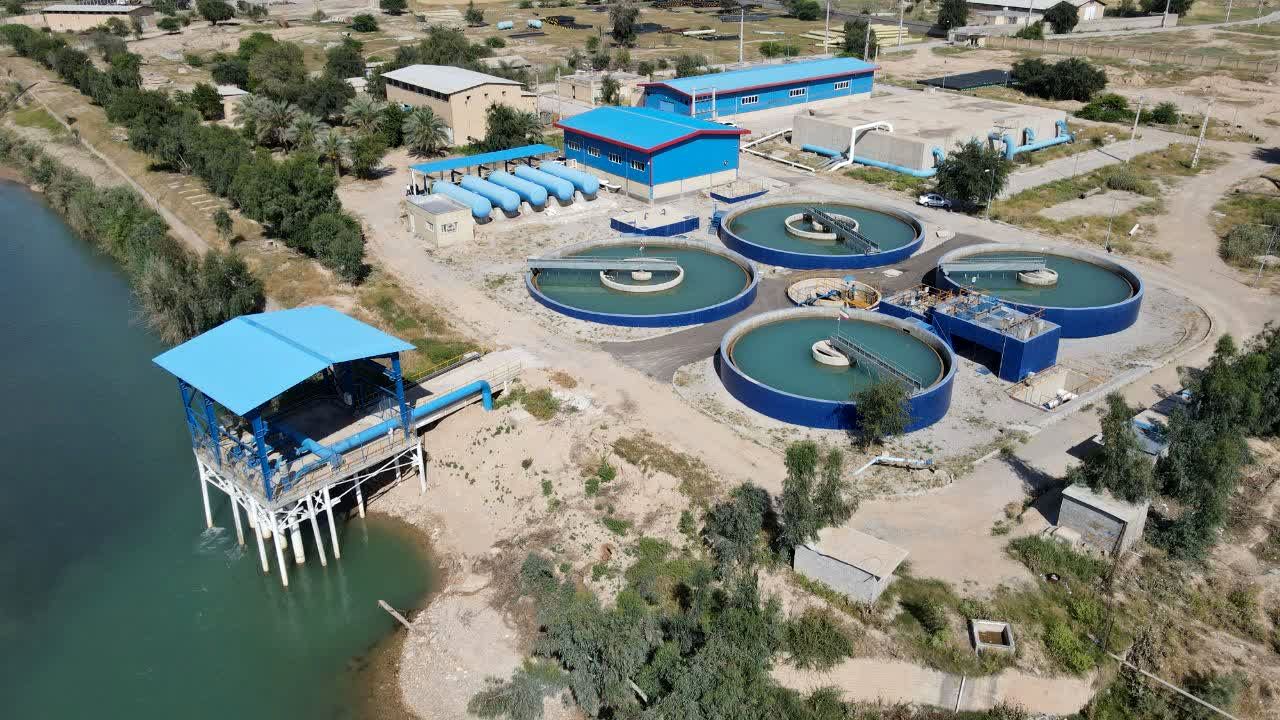 تصفیه خانه اضطراری آب شرب شوشتر افتتاح شد