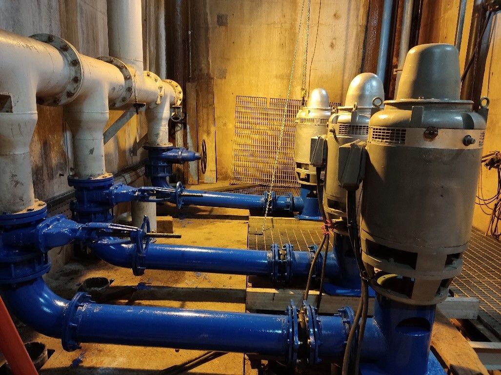 پمپ های سامپ تخلیه آب های نشتی نیروگاه مارون تعویض شد