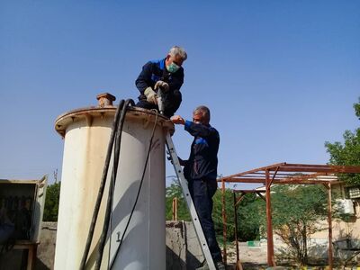 انجام عملیات تعمیر و اورهال  الکترو  پمپ های شناور ایستگاه سلامات   