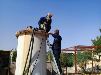 انجام عملیات تعمیر و اورهال  الکترو  پمپ های شناور ایستگاه سلامات   