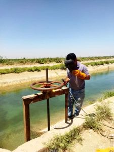  تعمیر اساسی چک ها و دریچه های آبیاری شرکت کارون بزرگ
