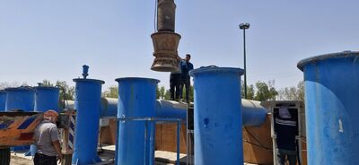 تعمیر اساسی، نصب و راه‌اندازی دو دستگاه پمپ ۱۳۲ کیلوواتی در ایستگاه زهکش سلامات
