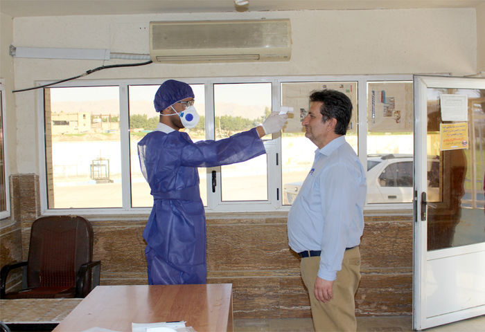 غربالگری کارکنان و مراجعین به شرکت بهره برداری مارون